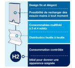Distributeur essuie-mains pliage enchevêtré Tork H2
