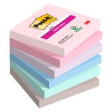 Post-it Super Sticky Notes Soulful 76 x 76 mm Assorted 90 Sheets Pack of 6