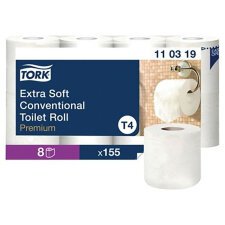 Papier toilette triple épaisseur Tork Extra Soft T4 - 56 rouleaux de 155 feuilles