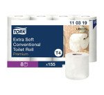 Papier toilette triple épaisseur Tork Extra Soft - 56 rouleaux de 155 feuilles