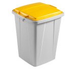Poubelle Durabin 90 litres tri sélectif Durable, couvercle jaune
