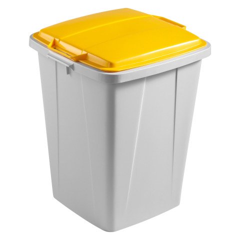 Contenedor de residuos Durabin Durable 90L tapa amarilla