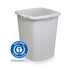 Poubelle Durabin 90 litres tri sélectif Durable, couvercle jaune