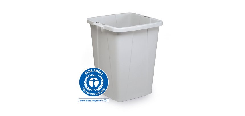 Poubelle Durabin 90 litres tri sélectif Durable, couvercle jaune