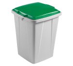 Poubelle 90 litres tri sélectif Durable, couvercle vert