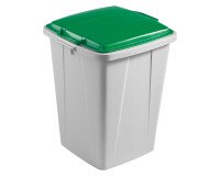 Poubelle 90 litres tri sélectif Durable, couvercle vert
