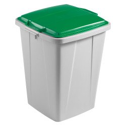Poubelle 90 litres tri sélectif Durable, couvercle vert