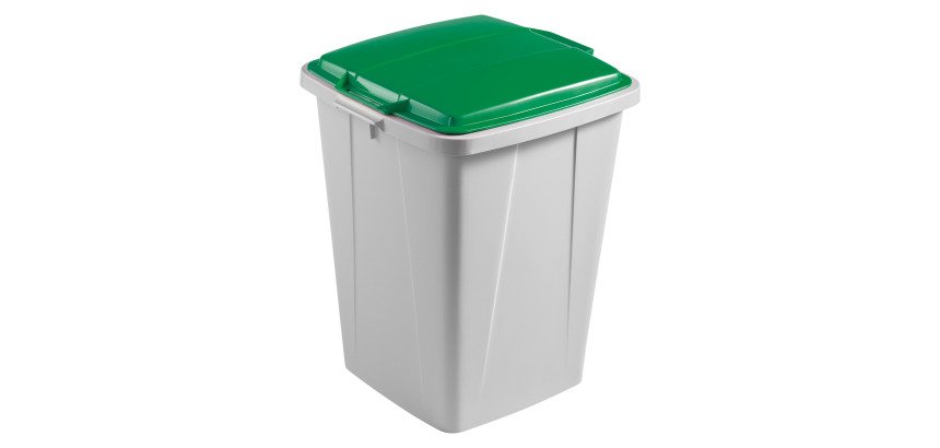 Poubelle 90 litres tri sélectif Durable, couvercle vert
