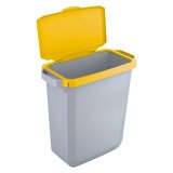 Poubelle Durabin 60 litres tri sélectif Durable, couvercle jaune
