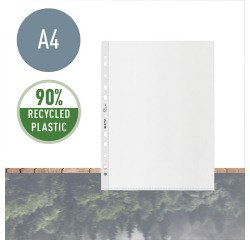 Fundas multitaladro LEITZ RECYCLE A4 de polipropileno granulado 10/100 - Caja de 100