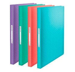 Carpeta de fundas intercambiables ATOMA en polipropileno opaco, personalizables A4, 100 fundas - 200 visualizaciones