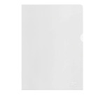 Chemise coin 100% recyclée ESSELTE A4 polypropylène 10/100e transparente assortie - Paquet de 100