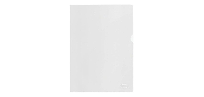 L-Hülle 100% recycelt ESSELTE A4 Polypropylen 10/100 transparent Sortiment - Packung mit 100 Stück