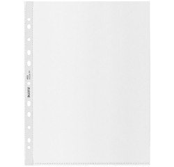 Perforated sleeves LEITZ RECYCLE A4 grained polypropylene 7/100th - Box of 40