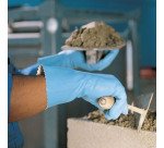 Gants de ménage latex Mapa Jersette 300 bleu - La paire