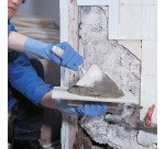 Gants de ménage latex Mapa Jersette 301 bleu - La paire