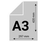 Papier A3 blanc 160 g Clairefontaine DCP - Ramette de 250 feuilles