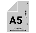 Papier A5 blanc 80 g Clairefontaine Clairalfa - Ramette de 500 feuilles