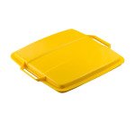 Poubelle Durabin 90 litres tri sélectif Durable, couvercle jaune
