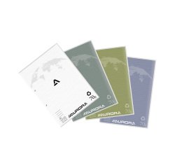 Blocs de cours Splendid recyclé A4 210 x 297 mm - ligné - 100 feuilles