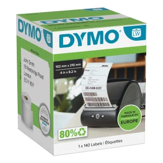 DYMO LabelWriter 5XL - Imprimante d'étiquettes - thermique direct - rouleau  (11,5 cm) - 300 ppp - jusqu'à 53 étiquettes/minute - USB 2.0, LAN - Imprimante  d'étiquettes - Achat & prix