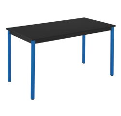 Table de réunion multiforme classique rectangulaire plateau anthracite