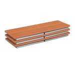 Table de séminaire Confort pliante - plateau profondeur 50cm