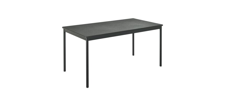 Table rectangulaire L 140 x P 70 cm, piétement anthracite - Confort