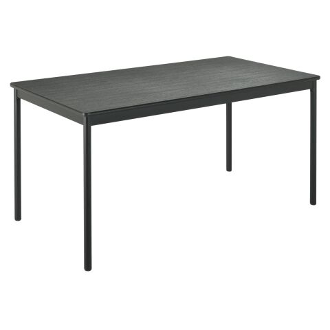 Mesa multiforma Confort. Rectangular 140 x 70 cm. Patas negras/Tablero antracita