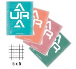 Aurora Blockkurs, ft 16,5 x 21 cm, 75 Blätter, 2 Löcher, kariert 5 mm