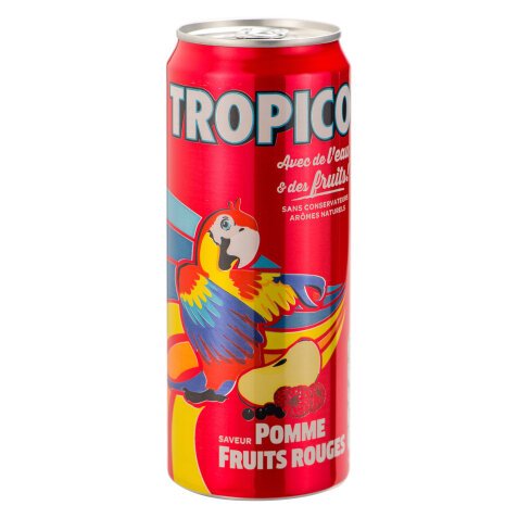 Tropico Pomme Fruits rouges 33 cl - 24 canettes