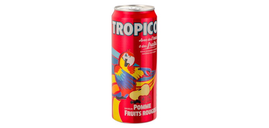 Tropico Pomme Fruits rouges 33 cl - 24 canettes
