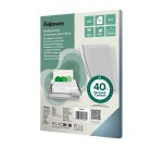 Couverture de reliure A4 FELLOWES PVC 18/100 transparente incolore - sachet de 25