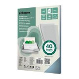 Bindomslag A4 Fellowes PVC 18/100 transparant kleurloos - doos van 25 stuks