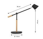 Lampe de bureau Led intégrée Oria - Unilux - 11 W - Articulée