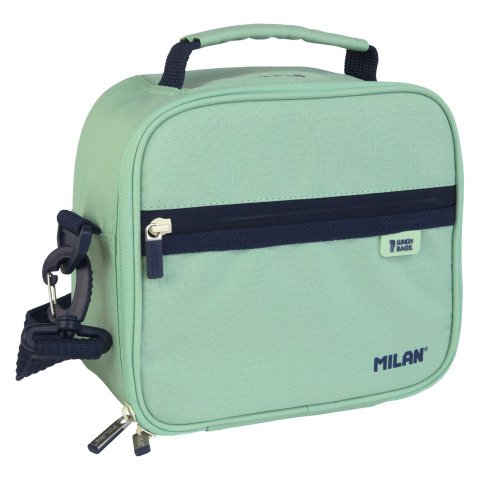 Bolsa isotérmica porta alimentos con 3 recipientes serie 1918 MILAN Menta