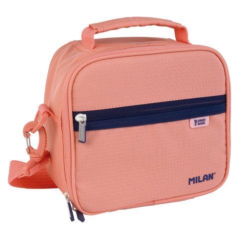 Bolsa isotérmica porta alimentos con 3 recipientes serie 1918 MILAN Rosa