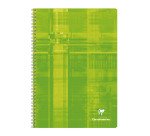 Cahier spirale 21 x 29,7 cm quadrillé 4 x 8 mm 100 pages Clairefontaine