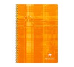 Cahier spirale 21 x 29,7 cm quadrillé 4 x 8 mm 100 pages Clairefontaine
