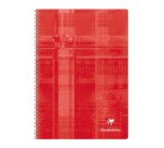 Cahier spirale 21 x 29,7 cm quadrillé 4 x 8 mm 100 pages Clairefontaine