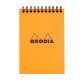 Notepad Rhodia 10,5 x 14,8 cm spiral orange n°13 - 5 x 5 mm - 80 sheets