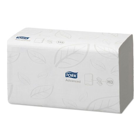 Tork Towels H3 Advanced 2 Ply Z-fold White 15 Pieces of 250 Sheets