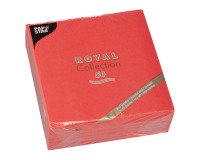 Serviette de table en ouate Royal Collection non tissé 40 x 40 cm - Paquet de 50