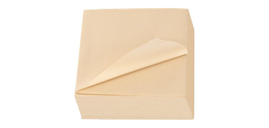 Serviette de table en ouate Royal Collection non tissé 40 x 40 cm - Paquet de 50
