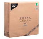 Serviette de table en ouate Royal Collection non tissé 40 x 40 cm - Paquet de 50