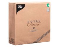 Serviette de table en ouate Royal Collection non tissé 40 x 40 cm - Paquet de 50