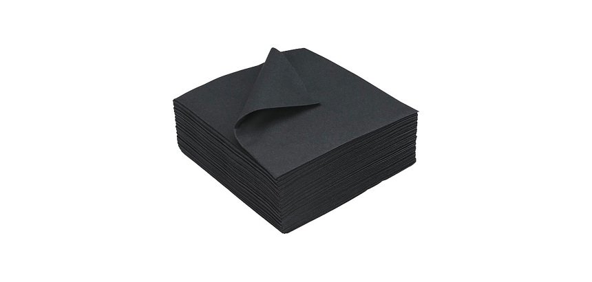 Serviette de table en ouate Royal Collection non tissé 40 x 40 cm - Paquet de 50