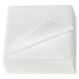 Serviette de table en ouate Royal Collection non tissé 40 x 40 cm blanc - Paquet de 50