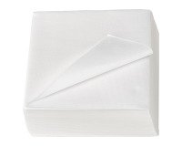 Serviette de table en ouate Royal Collection non tissé 40 x 40 cm blanc - Paquet de 50