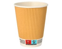 Vaso de cartón Ripple Wall - 30 cl - Lote de 100